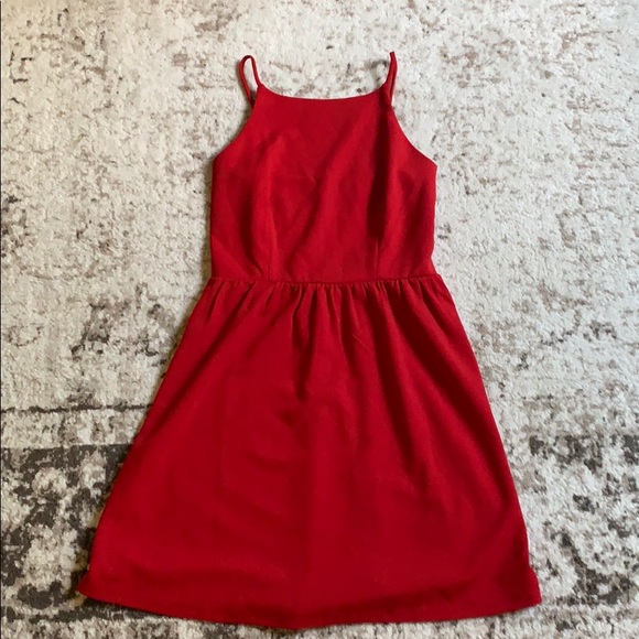 Red skater dress - Picture 1 of 2